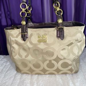 Coach Mia Sateen Tote Bag